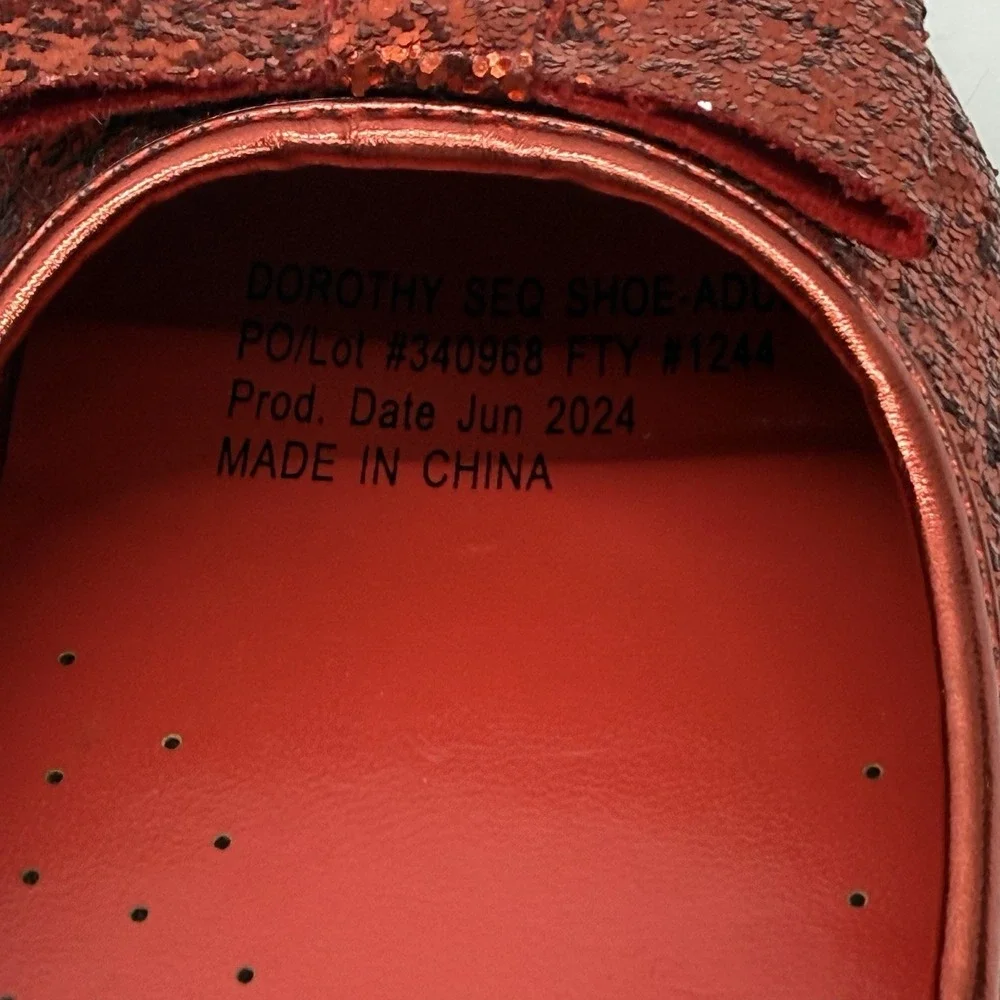 Adult Dorothy Cosplay Ruby Slippers (M) Wizard Of Oz Medium Us Size 6.5/7 Shoe - Picture 7 of 11